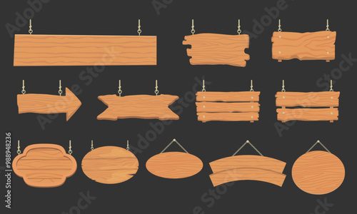 wooden signboard collection