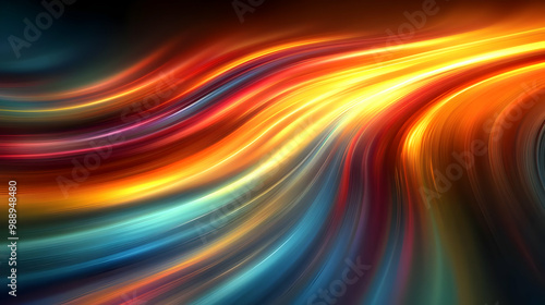 Abstract Waves of Color Flowing Seamlessly