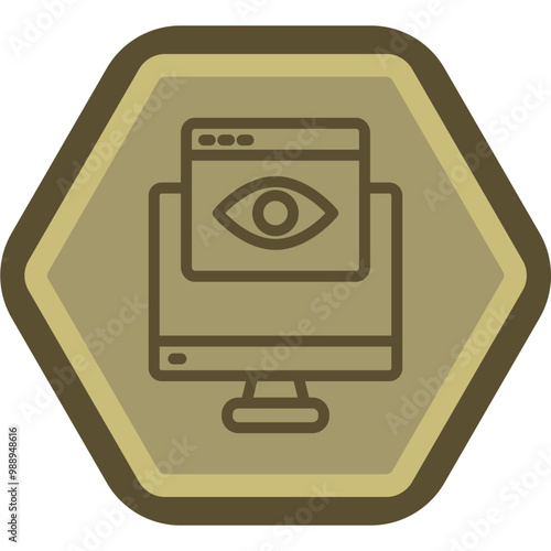 Stalker Vector Icon Design