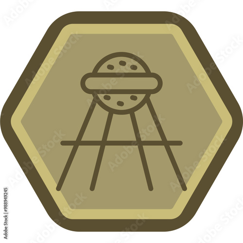 Sputnik Vector Icon Design