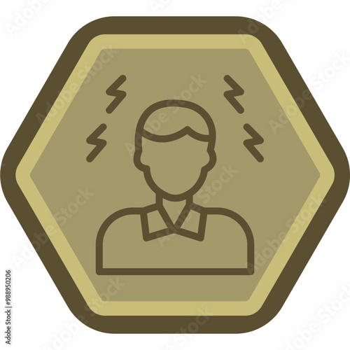 Headache Vector Icon Design