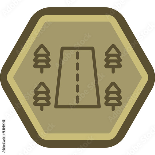 Roadside Vector Icon Design