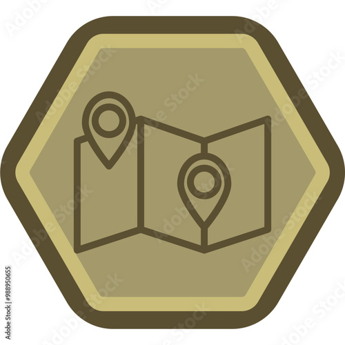 Nearby Destinations Vector Icon Design