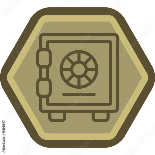 Strongbox Vector Icon Design