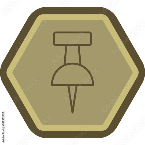 Pin Vector Icon Design