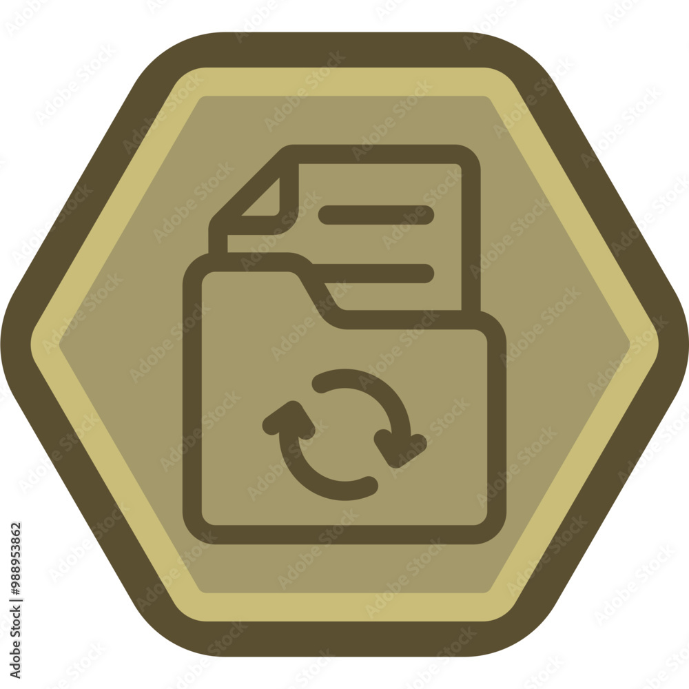 Folder Update Vector Icon Design Folder Update Vector Icon Design