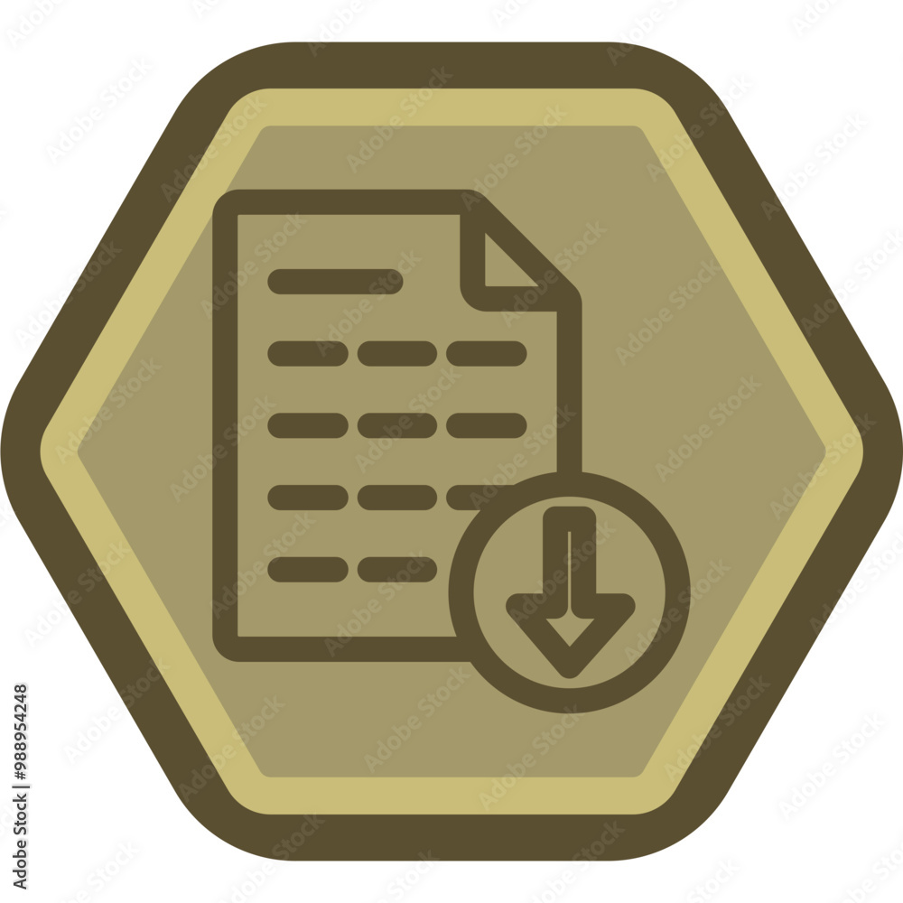 File Download Vector Icon Design
