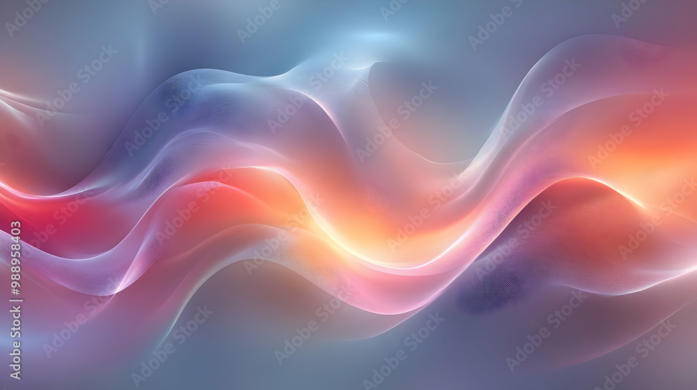 Abstract Colorful Waves Flowing in the Digital Realm Abstract Colorful Waves Flowing in the Digital Realm