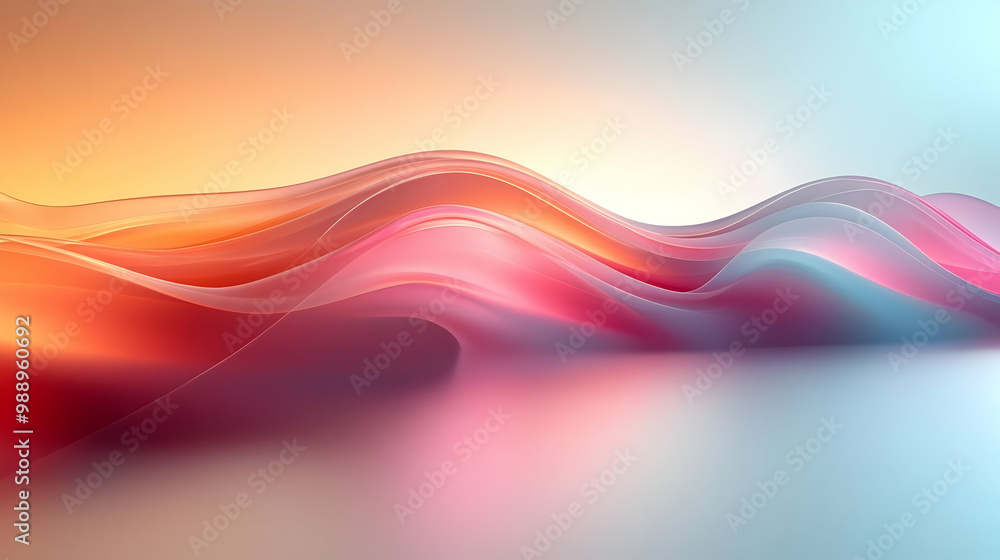 Abstract Wave Background: Flowing Gradient Colors & Smooth Shapes Abstract Wave Background: Flowing Gradient Colors & Smooth Shapes