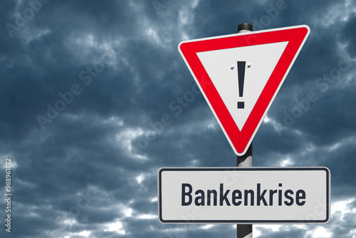 Vorsicht, Bankenkrise!, Verkehrszeichen photo