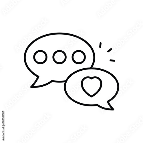 Message vector icon stock illustration