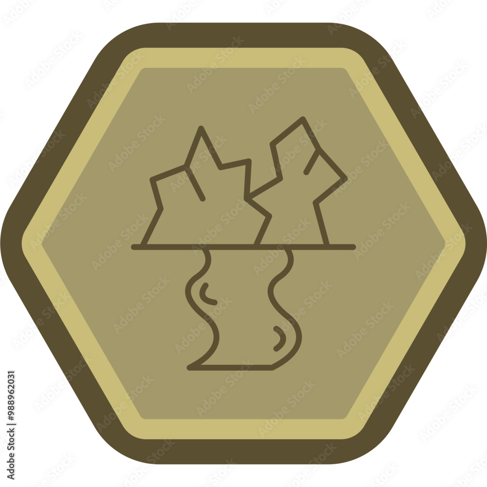 Estuary Vector Icon Design Estuary Vector Icon Design