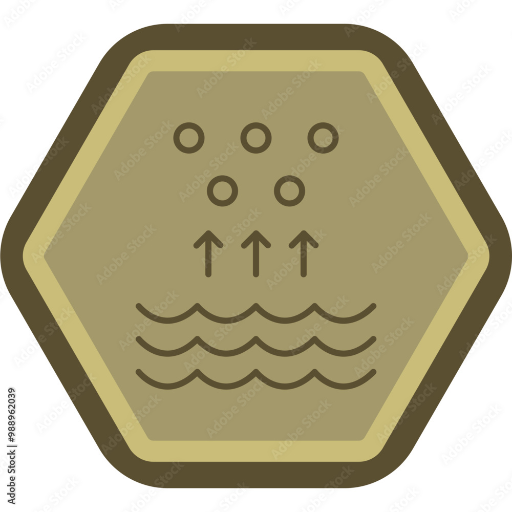 Evaporation Vector Icon Design Evaporation Vector Icon Design