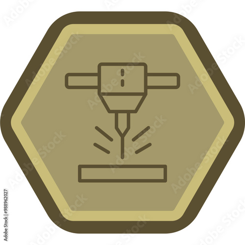 Cnc Machine Icon Design