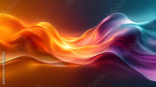 Abstract Waves of Color: A Stunning Visual Display