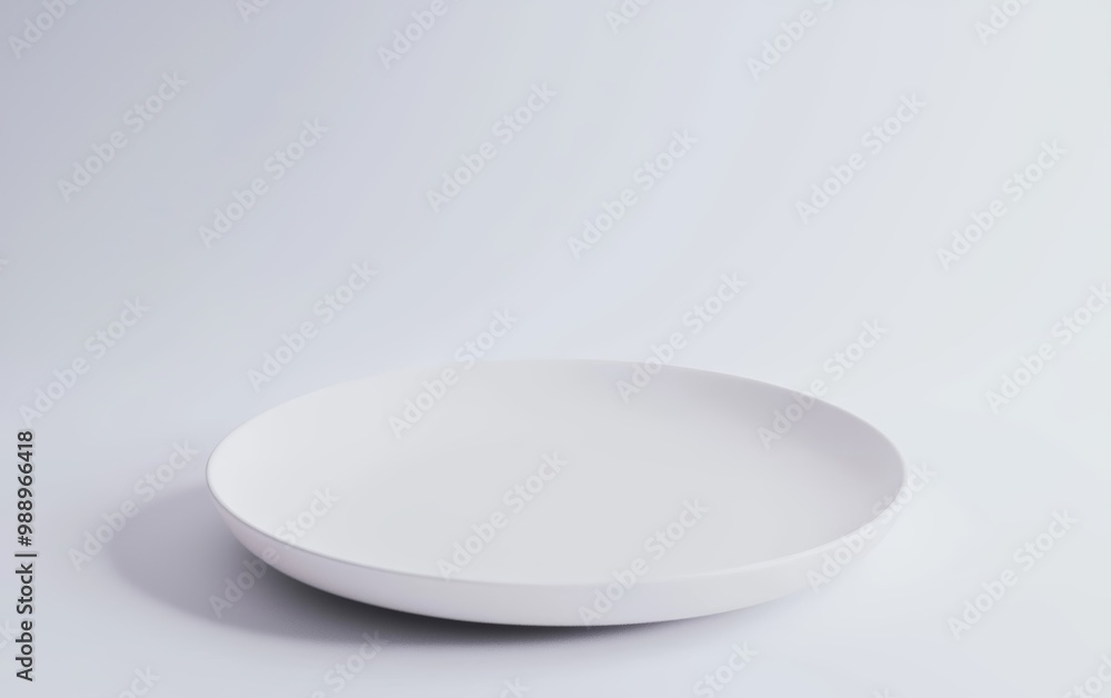 A plain white dish plate A plain white dish plate