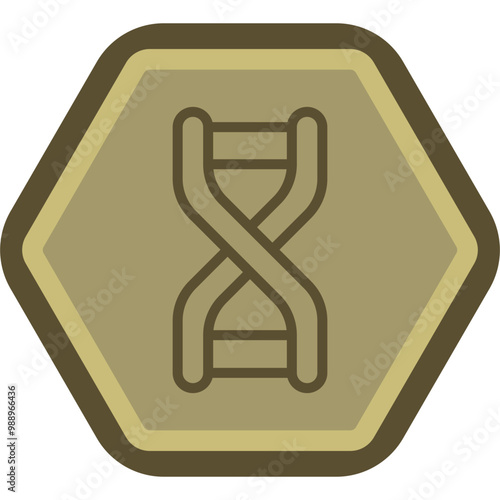 Deoxyribonucleic Aid Icon Design