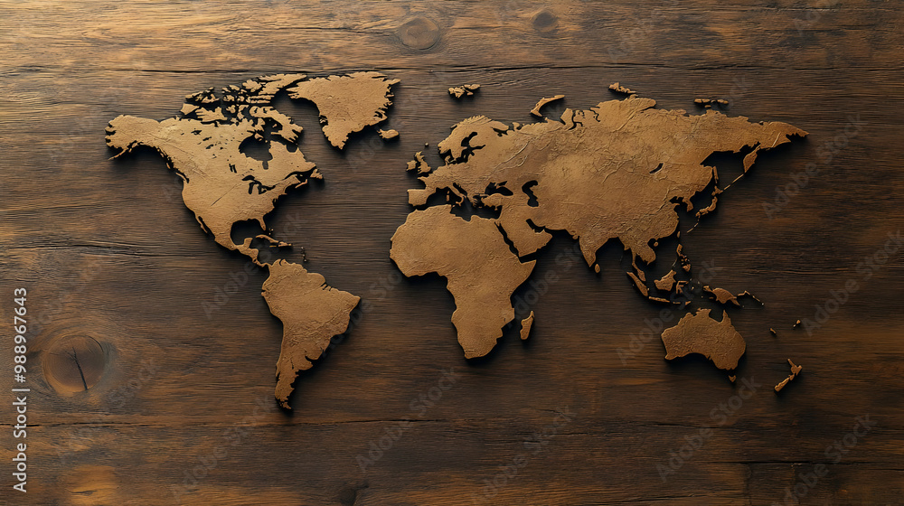 World Map Carved into Wood: A Stunning Visual Representation World Map Carved into Wood: A Stunning Visual Representation