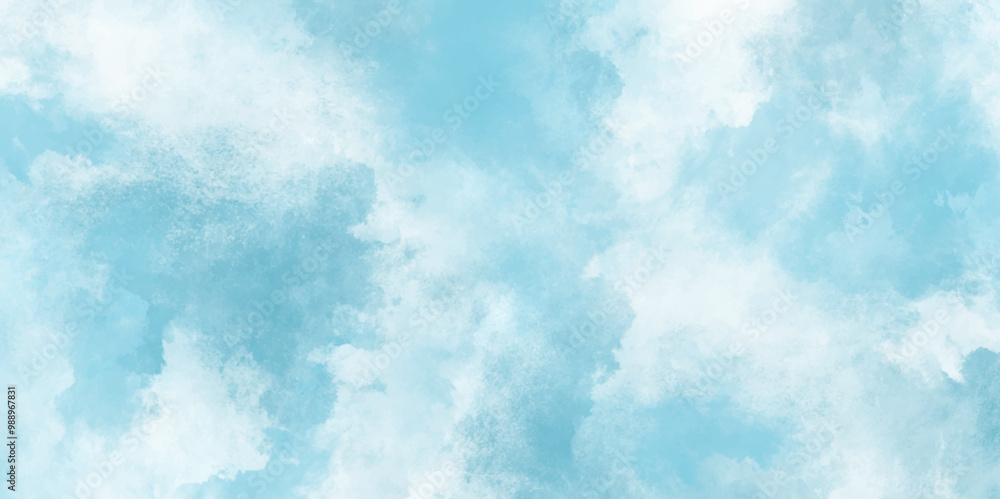 Obraz premium blue sky with Textured cloud, Abstract blue isolated on white background. Inspiring Views of Fluffy Clouds Blue Sky Background. Bright and enjoy with the sky refreshing Clearing day and Good weather. 