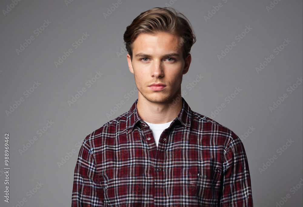 Portrait of a guy in a checkered shirt
Portrait of a guy in a checkered shirt