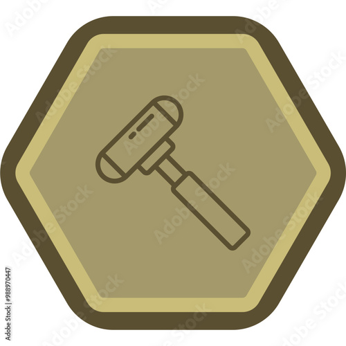 Reflex Hammer Icon Design