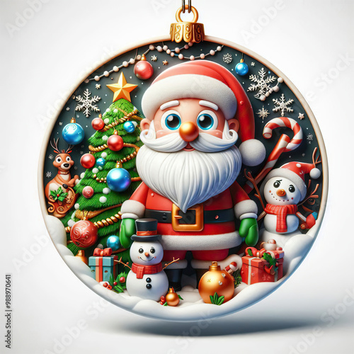 Christmas roundel for a funny Christmas celebration.