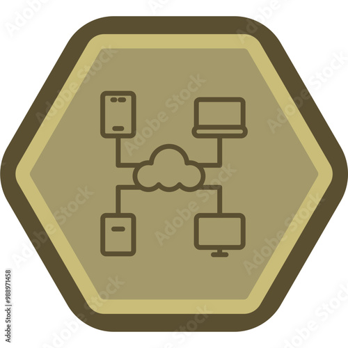 Cloud Service Icon Design photo