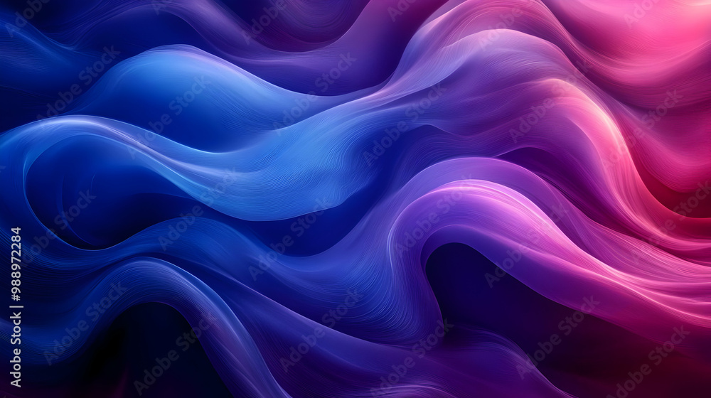 Abstract Wavy Lines in Vibrant Blue and Purple Abstract Wavy Lines in Vibrant Blue and Purple