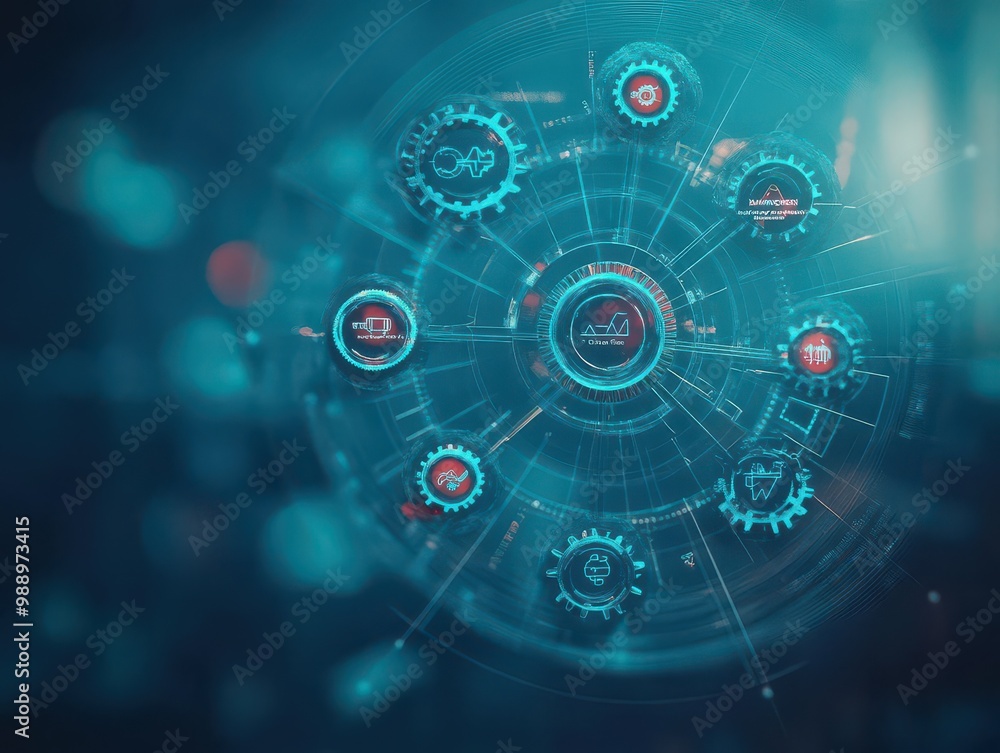 An artists rendition of a wheel of innovation, each spoke represented by a breakthrough invention, driven by interconnected gears An artists rendition of a wheel of innovation, each spoke represented by a breakthrough invention, driven by interconnected gears