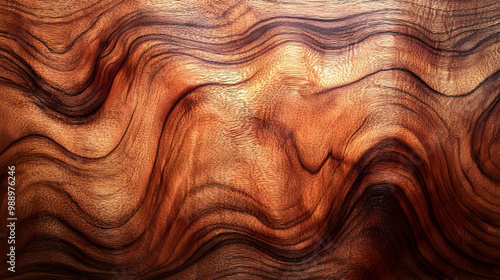 Abstract Brown Wood Grain Texture Background