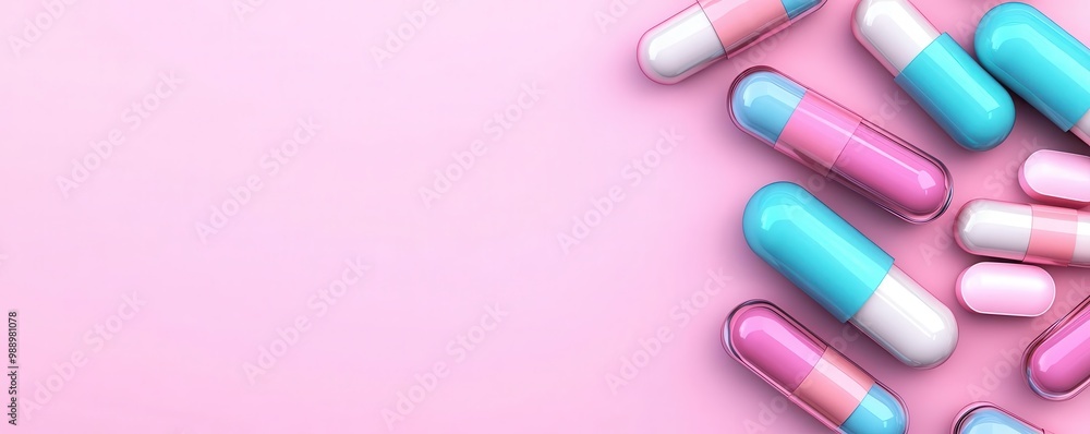 Geometric 3D supplements with metallic finish, vibrant color scheme, modern healthcare aesthetic Geometric 3D supplements with metallic finish, vibrant color scheme, modern healthcare aesthetic