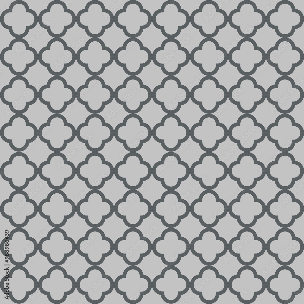 Naklejka premium Abstract Geometric Seamless Patterns Grey Tone