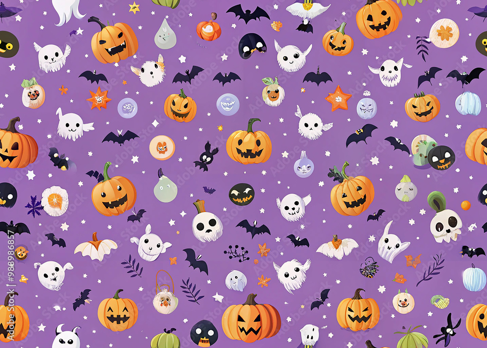Background Seamless Pattern Halloween Background Seamless Pattern Halloween
