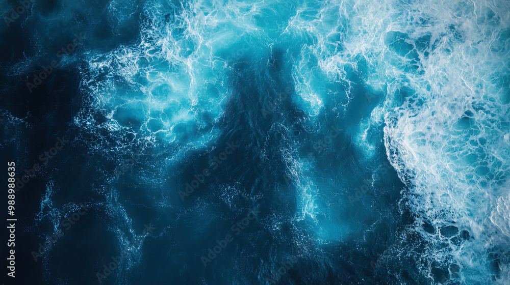 aerial ocean view - sea from above - water texture template aerial ocean view - sea from above - water texture template