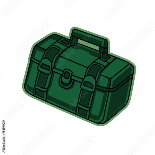 Vector illustration of adventurer bag, mountain bag, expedition bag - Back to nature
