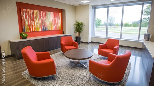  A custom-designed office that reflects the company’s unique culture: branded colors, logos, and inspirational artwork displayed prominently throughout. Personalized decor and design elements seamless