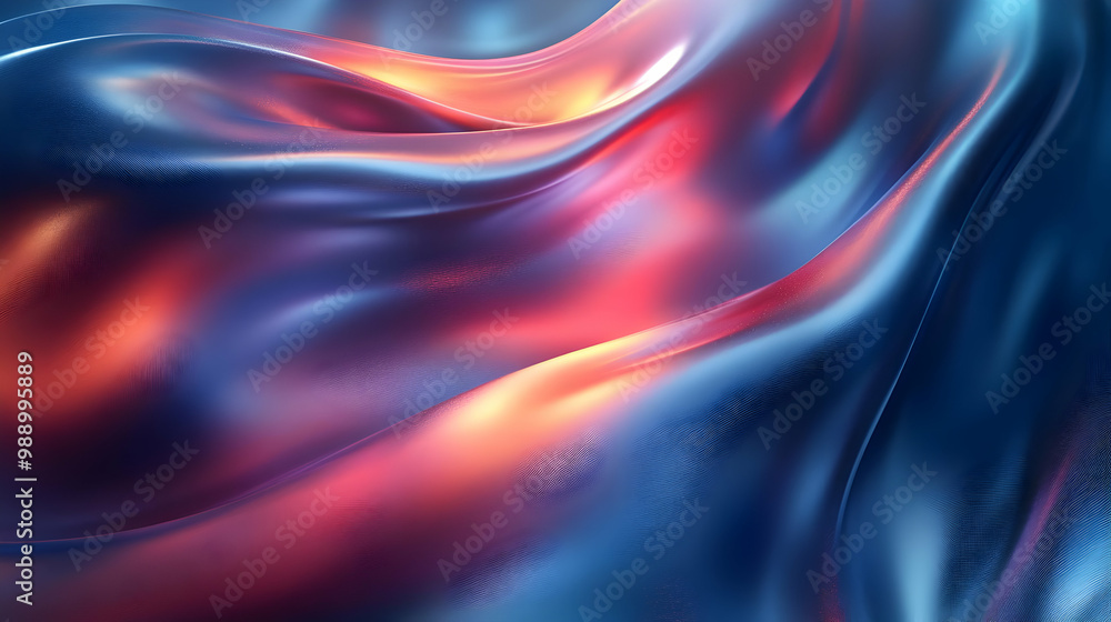 Abstract Flowing Fabric with Shimmering Colors and Vibrant Hues Abstract Flowing Fabric with Shimmering Colors and Vibrant Hues
