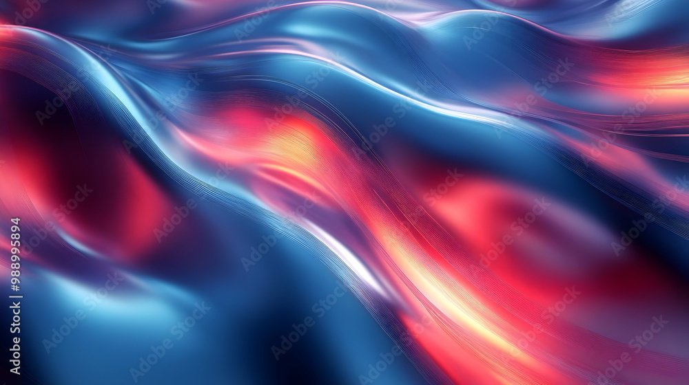 Abstract Wavy Background with Red and Blue Colors Abstract Wavy Background with Red and Blue Colors