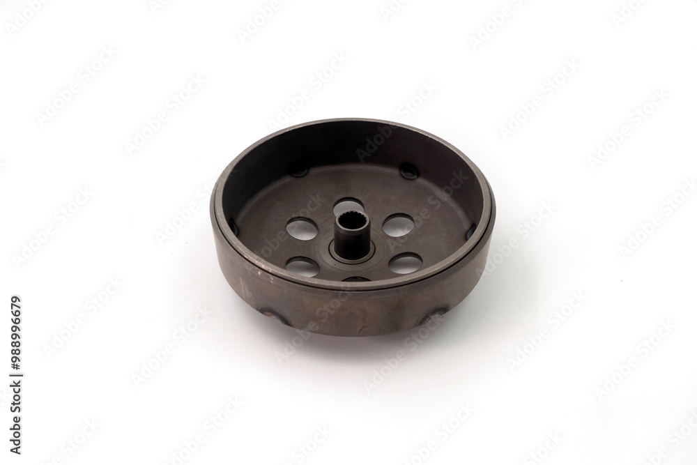 housing clutch of motorcycle or scooter on white background housing clutch of motorcycle or scooter on white background
