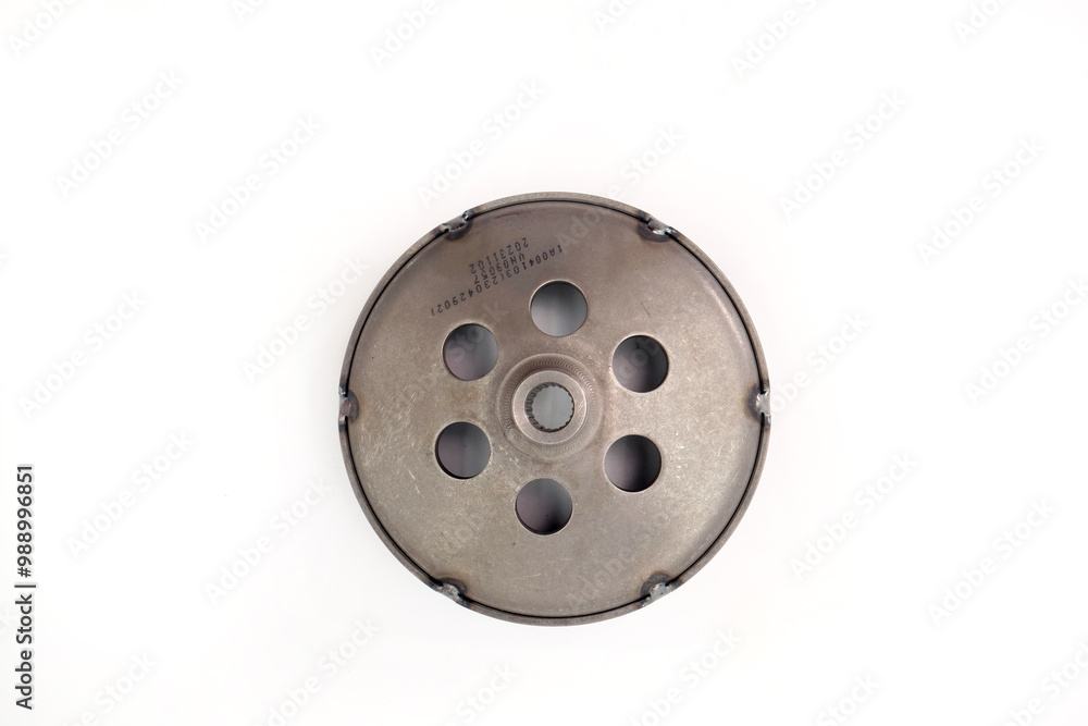 housing clutch of motorcycle or scooter on white background housing clutch of motorcycle or scooter on white background