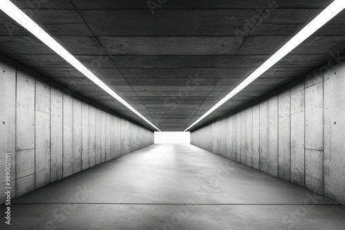 Black and white modern architect tunnel black infrastructure.