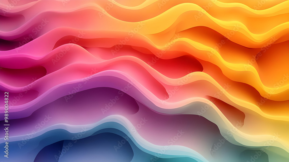 Abstract Colorful Waves: A Vibrant and Dynamic Design Abstract Colorful Waves: A Vibrant and Dynamic Design