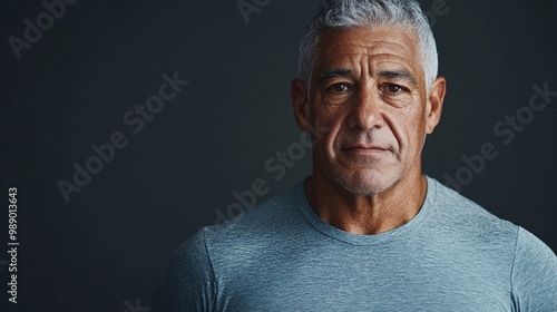 serious mature man portrait