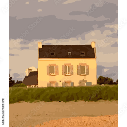 Haus an der Küste der Bretagne 