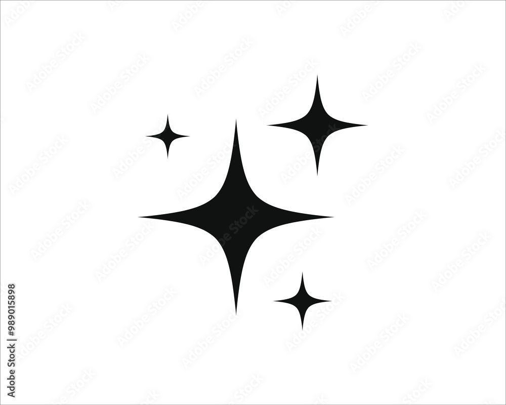 Shine or sparkle vector. Sparkling star in black color on white background. Sparkle star icons. Shine icon. Star sparkle doodles vector. Shine or sparkle vector. Sparkling star in black color on white background. Sparkle star icons. Shine icon. Star sparkle doodles vector.