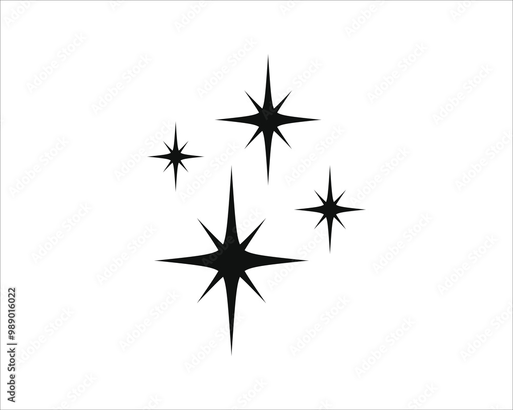 Shine or sparkle vector. Sparkling star in black color on white background. Sparkle star icons. Shine icon. Star sparkle doodles vector. Shine or sparkle vector. Sparkling star in black color on white background. Sparkle star icons. Shine icon. Star sparkle doodles vector.