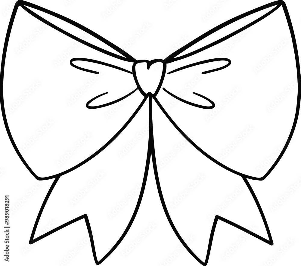 Fototapeta premium Ribbon Outline