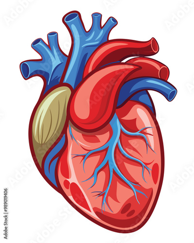 Human heart vector illustration