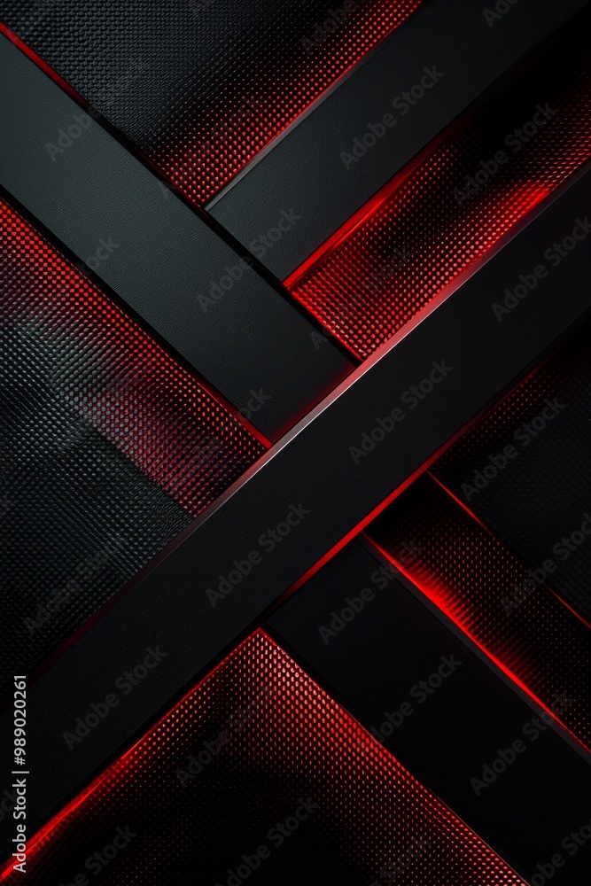 A sleek design dark metallic background with red color in different X patterns, futuristic design A sleek design dark metallic background with red color in different X patterns, futuristic design