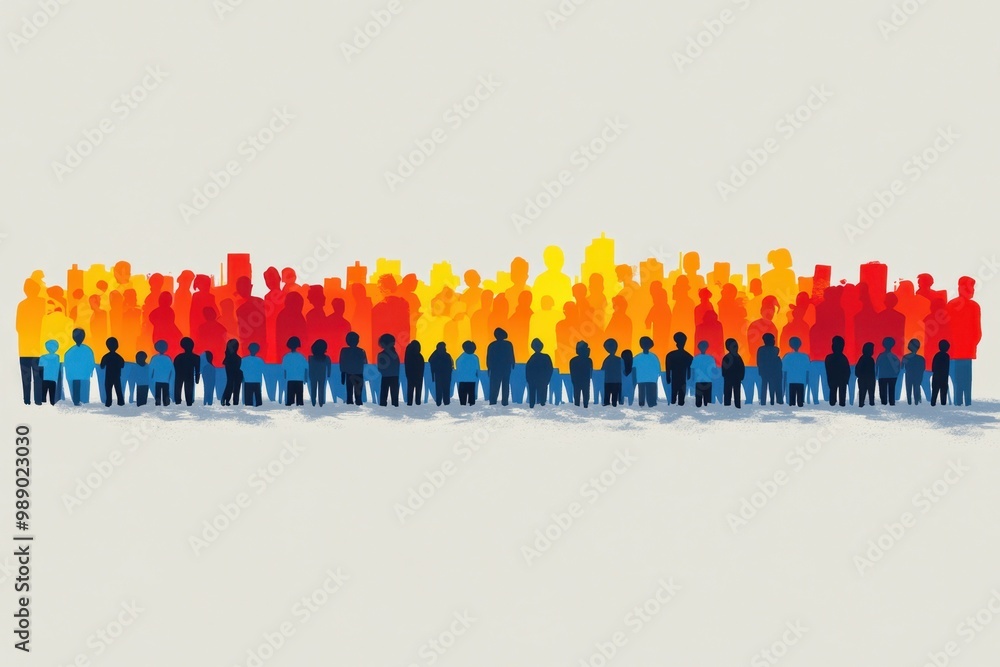 A dynamic graphic depicting a community mural that celebrates diversity and unity in a sanctuary city illustrated in vivid colors. A dynamic graphic depicting a community mural that celebrates diversity and unity in a sanctuary city illustrated in vivid colors.